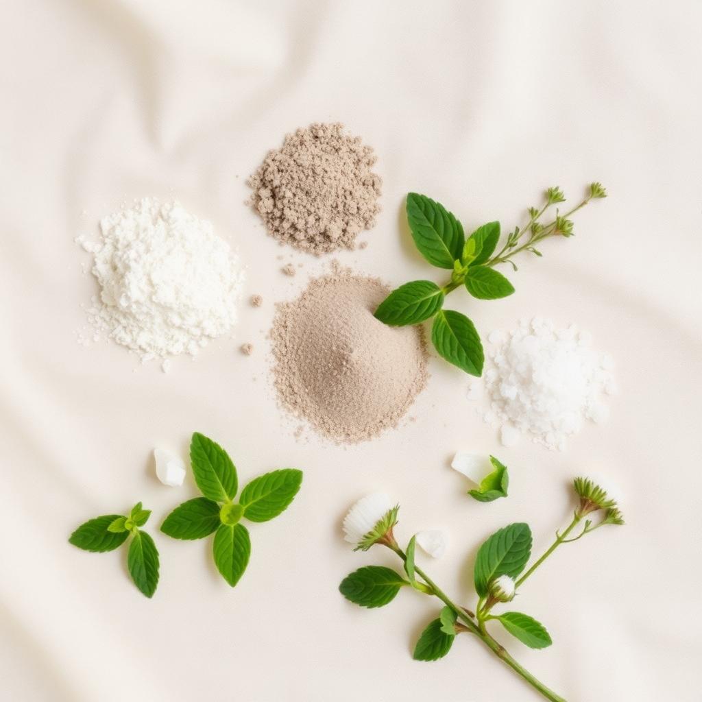 Ingrédients naturels : carbonate de calcium, bentonite, kaolin, xylitol, sel marin et feuilles de menthe poivrée