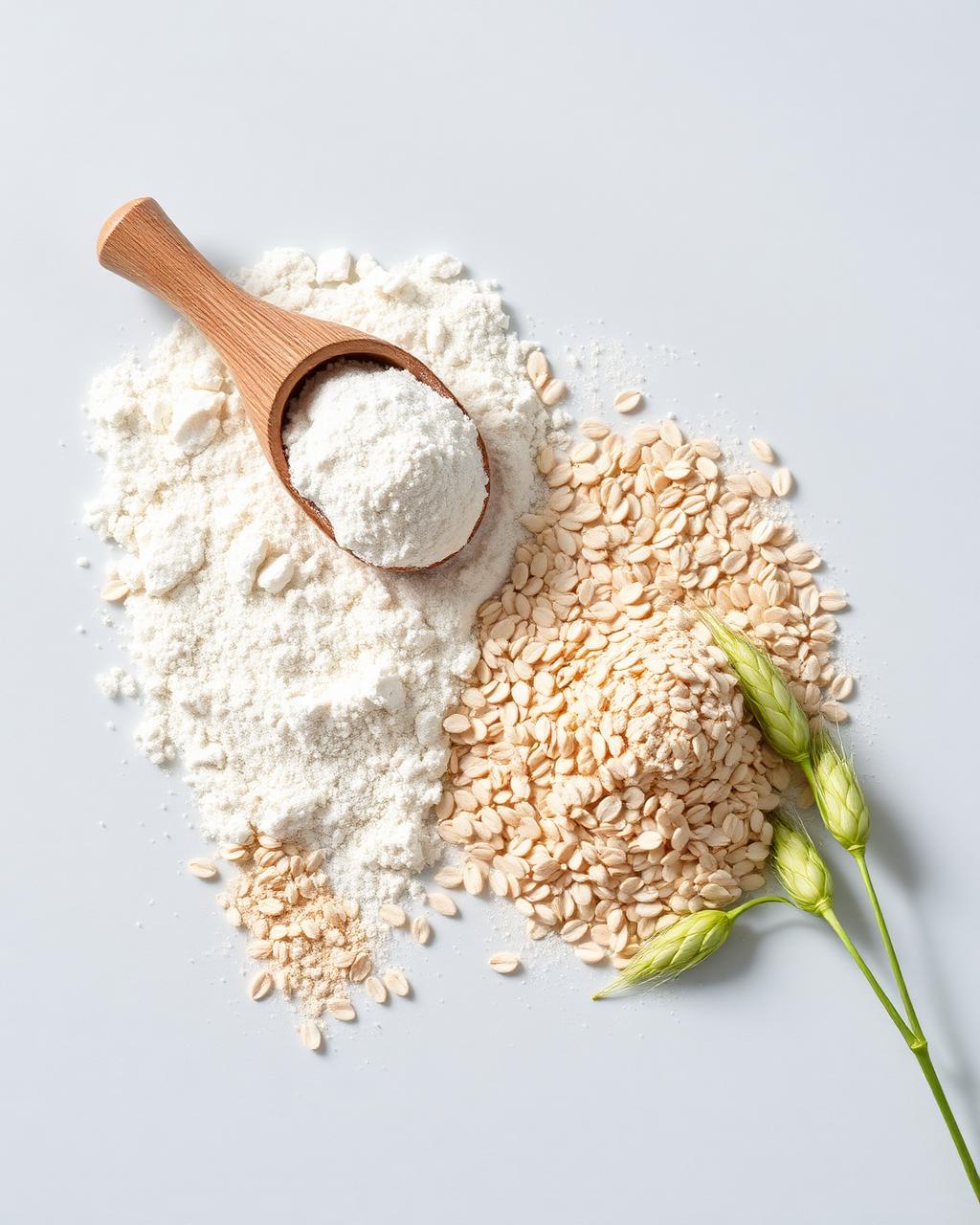 Ingrédients naturels : argile blanche kaolin, bicarbonate de sodium et farine d'avoine biologique