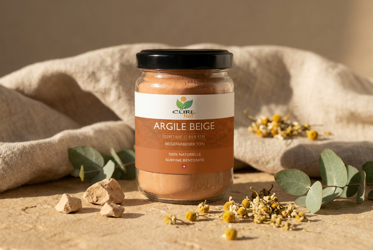 Pot d'argile beige Bentonite Nutri CureNat